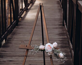 Staffelei en bois, chevalet portable pour livre d'or de mariage, articles de fête, grand chevalet pour peinture ou trépied photo, maison et loisirs