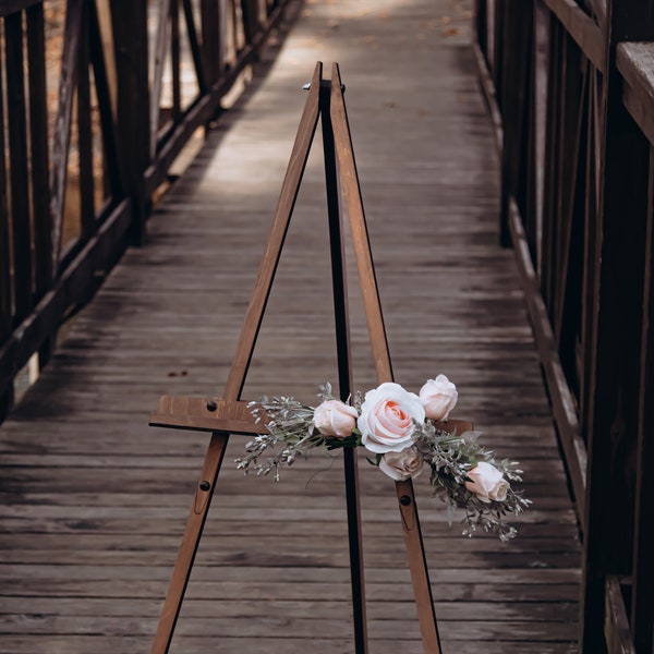 Staffelei en bois, chevalet portable pour livre d'or de mariage, articles de fête, grand chevalet pour peinture ou trépied photo, maison et loisirs