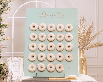 Wooden Donut Wall Sign, Wedding Dessert Table Decor, Love Is Sweet Party Donut Stand, Custom Bridal Shower Birthday Treat Board