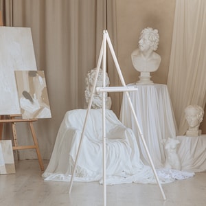 Cavalletto in legno per cartello matrimonio boho, regali per artisti, espositore per foto, supporto per cartello baby shower, supporto per alternativa rustica al libro degli ospiti