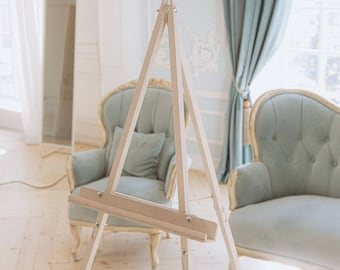 Personalized Wooden Photo Easel: Wedding Guest Book & Welcome Sign