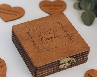 Perfect Valentines Day Gift for Him and Her, Wooden Reasons Why I Love You Box with Photo, Personalized  Anniversary Present, Love Memory