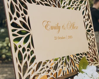 Personalized Wooden Wedding Welcome Sign: Rustic Party Decor