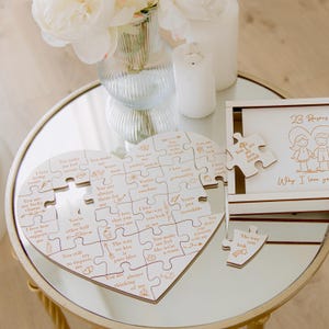 Personalized Wooden Heart Puzzle: Reasons Why I Love You Gift