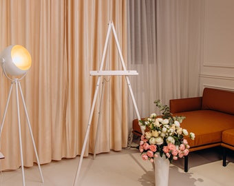 Wooden Floor Easel: Rustic Wedding Sign Stand, Art Display