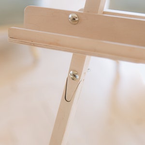 Rustic Easel Stand for Guest Book, Portable Wooden Photo Easel, Wooden ...