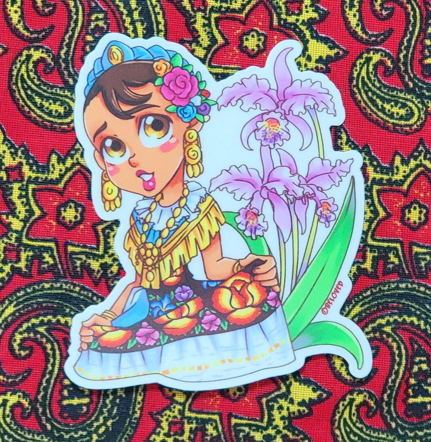 Qutie Flash 着物風トップス龍刺繍 プリント美品
