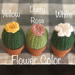 Crocheted Cactus in a Pot, Cactus, Cacti decor image 4