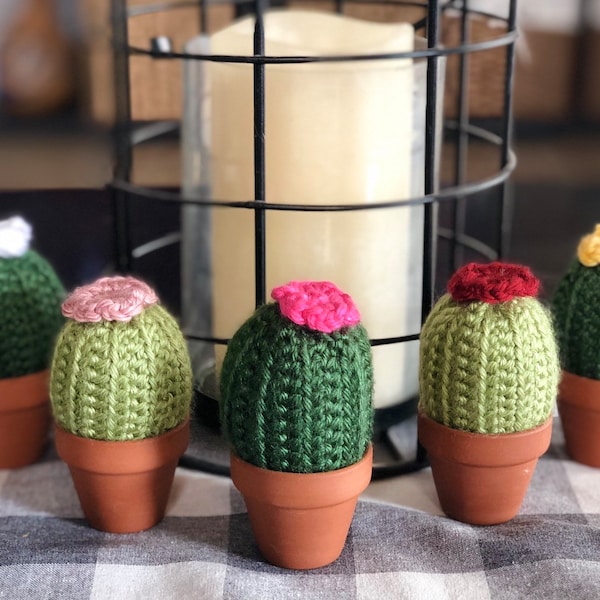 Crocheted Cactus in a Pot, Cactus, Cacti decor