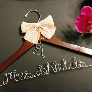 Grand Opening! Special initial wedding hangers! bridal hanger, wedding gift, customized hanger,name hanger, bridal shower gift, bridemaid