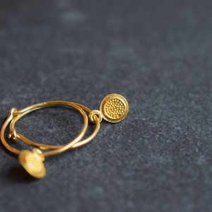golden hoop earrings