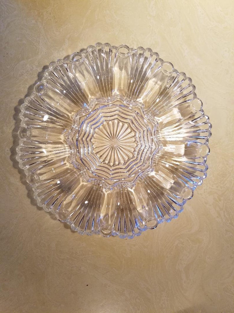 deviled egg platter Deviled egg plateplatter in clear glass egg platter deviled egg plate egg plate