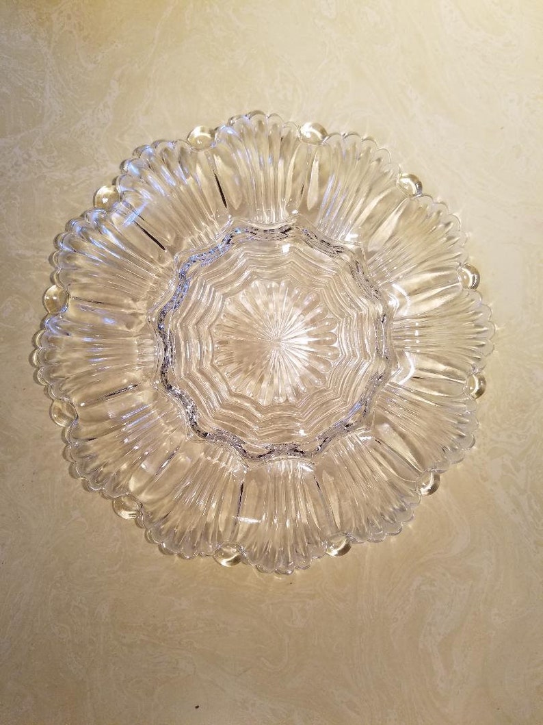 deviled egg platter Deviled egg plateplatter in clear glass egg platter deviled egg plate egg plate