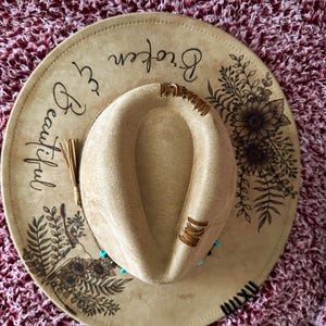 Made to Order - Customizable - Sunflower Bouquet  Hat - Western Hat - Boho Hat - Flower Lover Gift