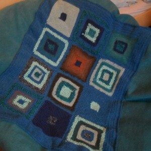 Patchworkhäkeldecke bild 3
