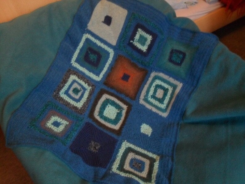 Patchworkhäkeldecke bild 3