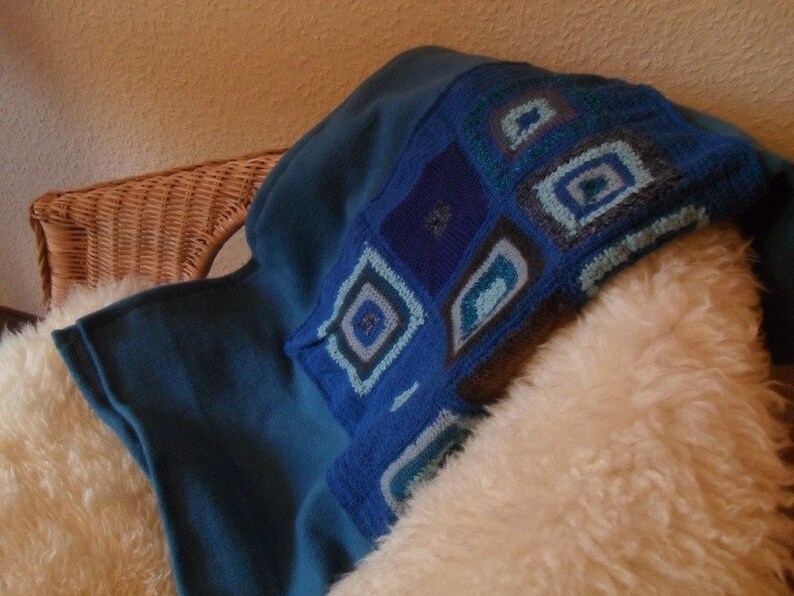 Patchworkhäkeldecke bild 2