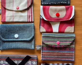 Wallet #Fabric Wallet #Coin Pouch #Card Pocket #Calendar Filler