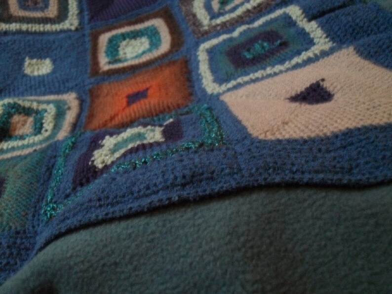 Patchworkhäkeldecke bild 4