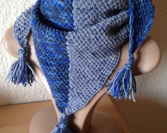 Bonita bufanda de punto # bufanda triangular para niños