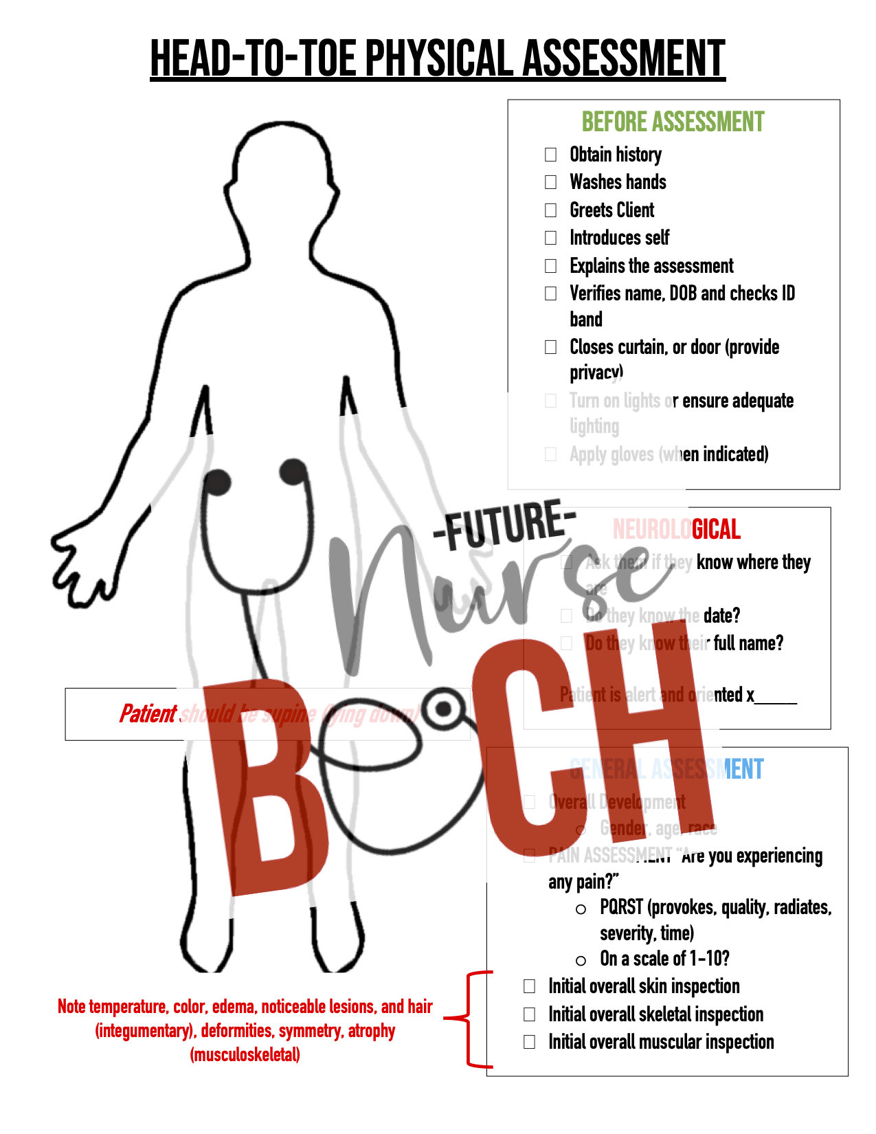 head to toe assessment checklist printable head to toe assessment checklist printable