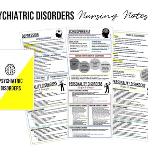 Psychiatrische stoornissen Verpleegkundige aantekeningen