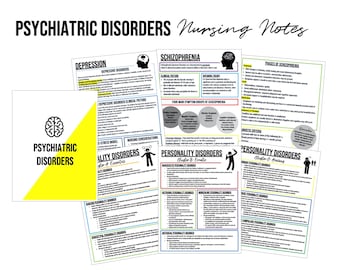 Psychiatric Disorders Nursing Notes