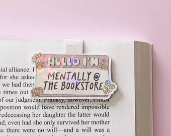 Funny Magnetic Bookmark, Aesthetic Holographic Cute Bookmark, Bookish Gift for Reader, Funny Unique Booktok Accessories