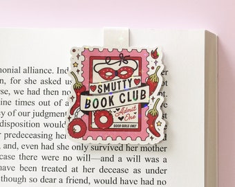 Smutty Book Club Magnetic Bookmark, Smut Reader Gift, Bookish Lover Accessories, Spicy Dark Romance Book Lover, Stfuattdlagg, Aesthetic Cute