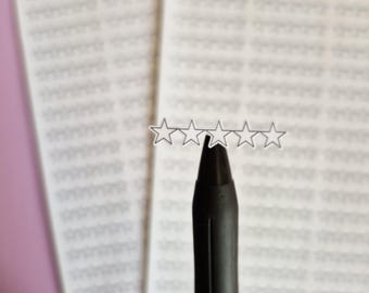 Star Rating Journal Stickers, Reading Journal, Book Tracker Stickers, Bookish Booktok Stickers, Sticker Sheet Stationary