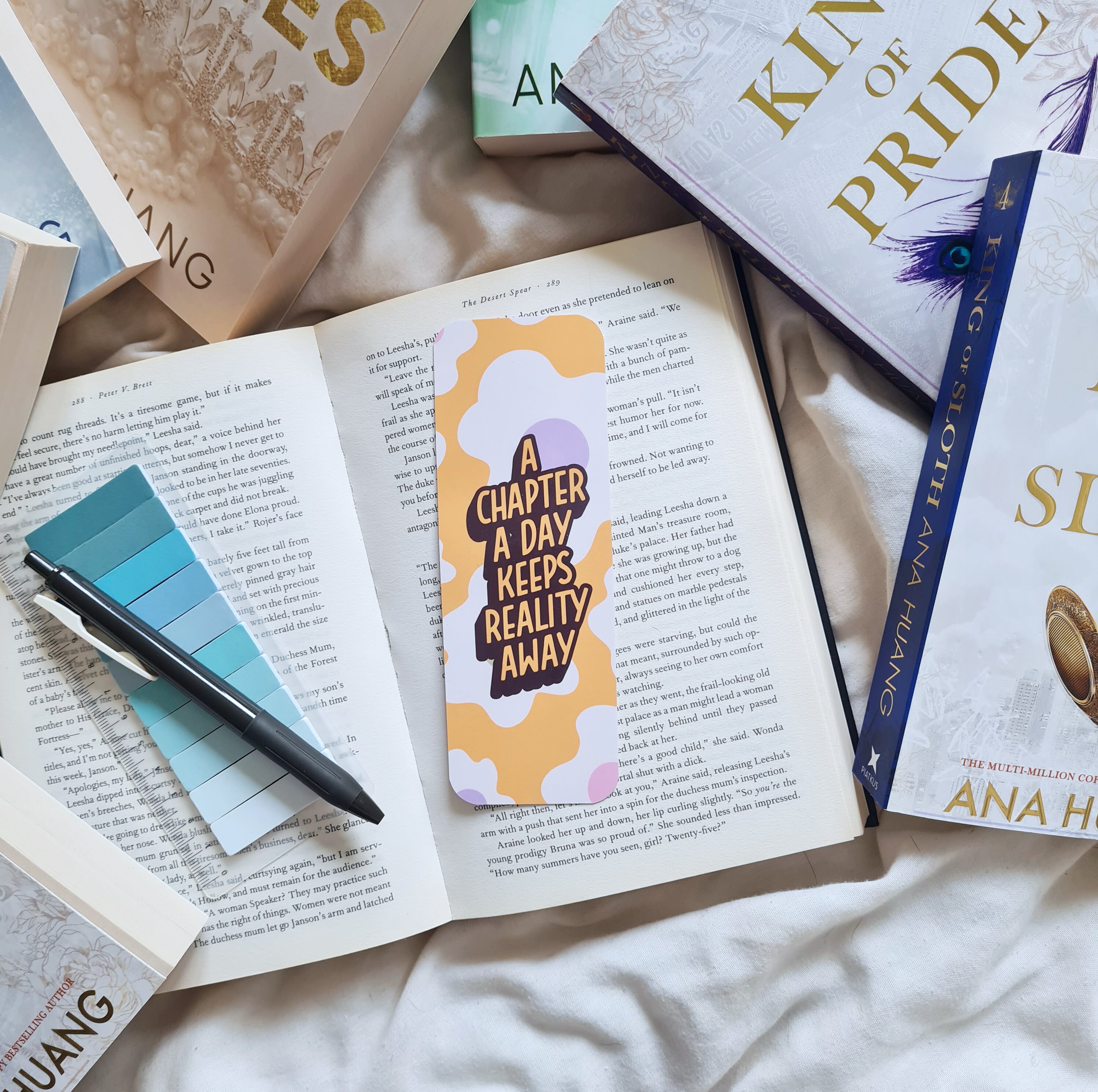 Chapter A Day Bookmark, Cute Booktok Bookmark for Women, Booktrovert ...