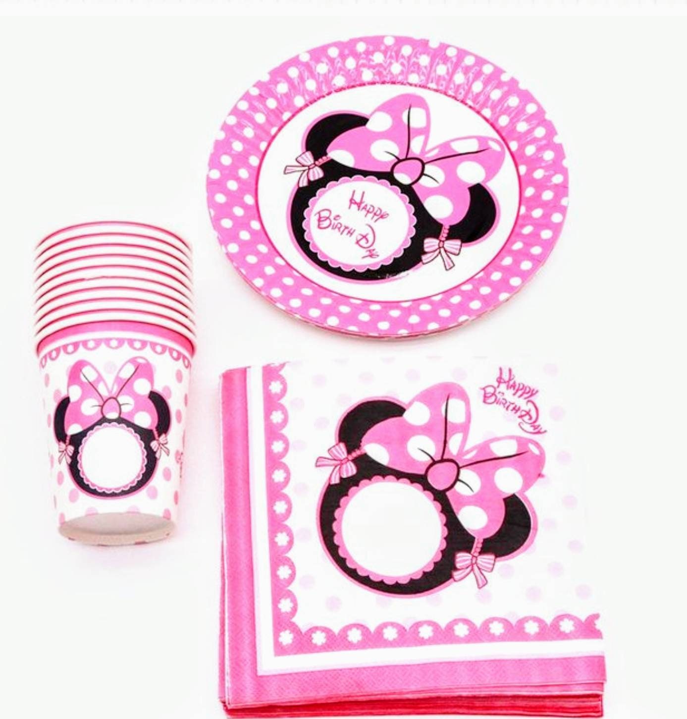 Minnie mouse party decoractionsMinnie mouse birthdaysPink | Etsy