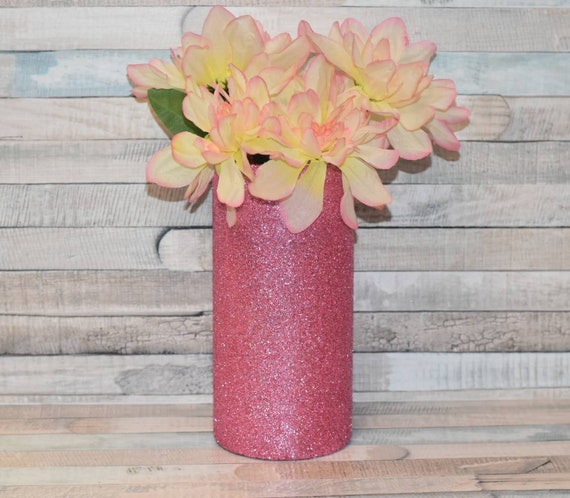3 Pink Vasespink Centerpiecesbaby Shower Decorbirthday Etsy