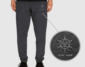 Mens Grey Joggers with Pockets, Modern Sweatpants, Mens Loungewear, Workout Clothes