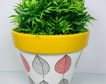 Home /& Gift Ideas. Avocados Design Decoupaged Terracotta Plant Pot