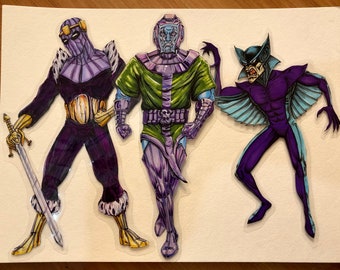 Super Villain Magnet Set: Zemo, Kang, Baron Blood