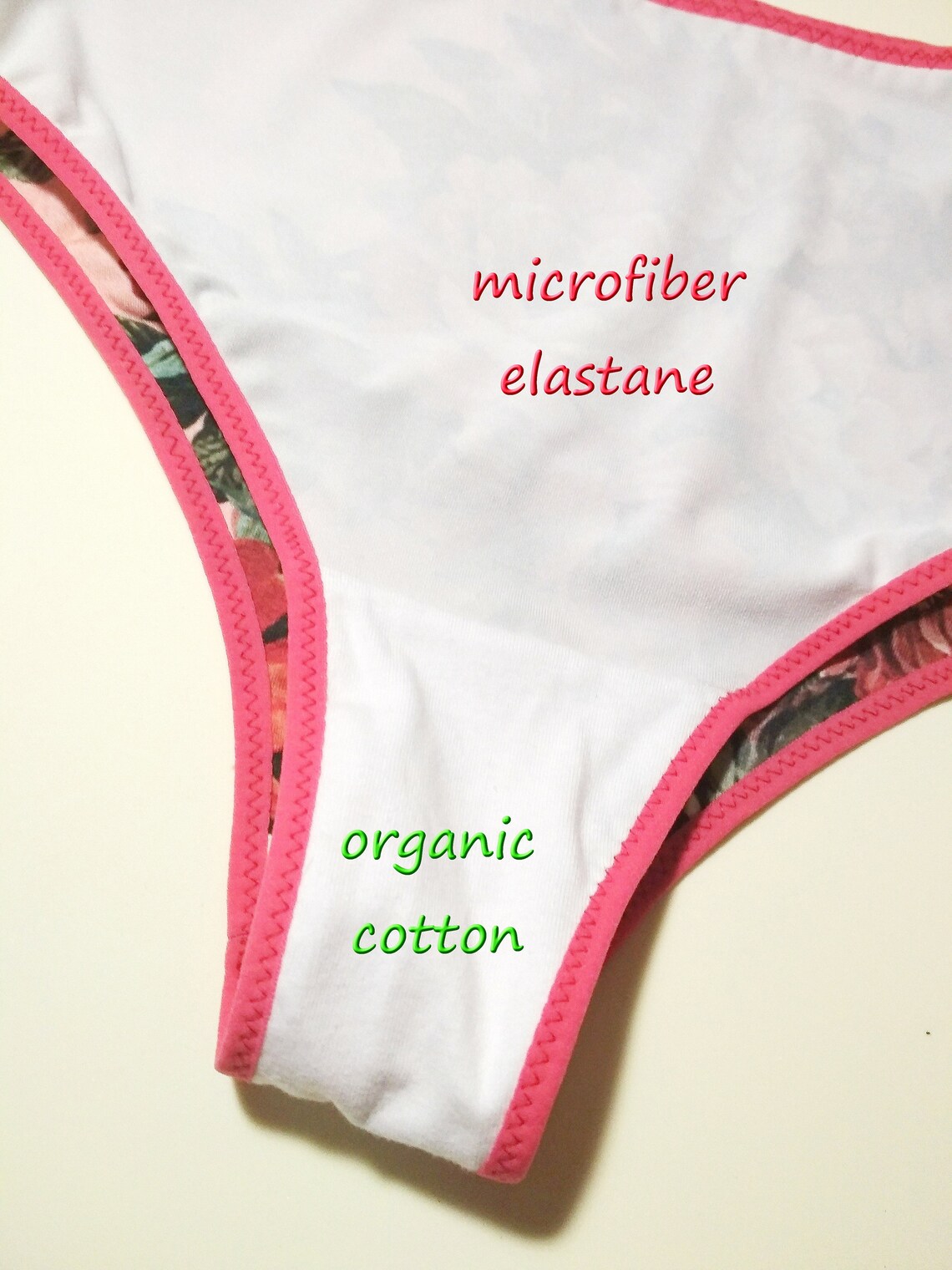 Floral Women's Underwear Silky Viscose Red Panties for Etsy