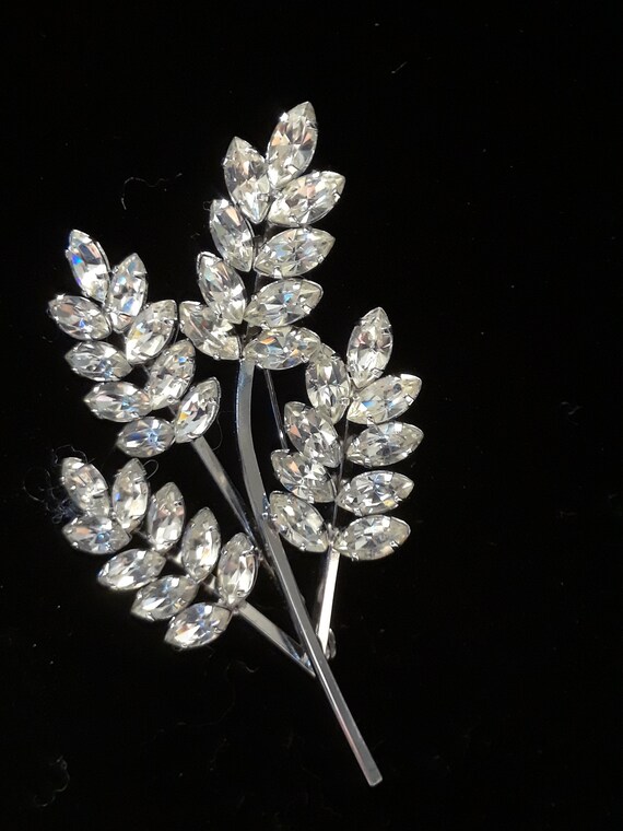 Vintage sterling silver spray Gem