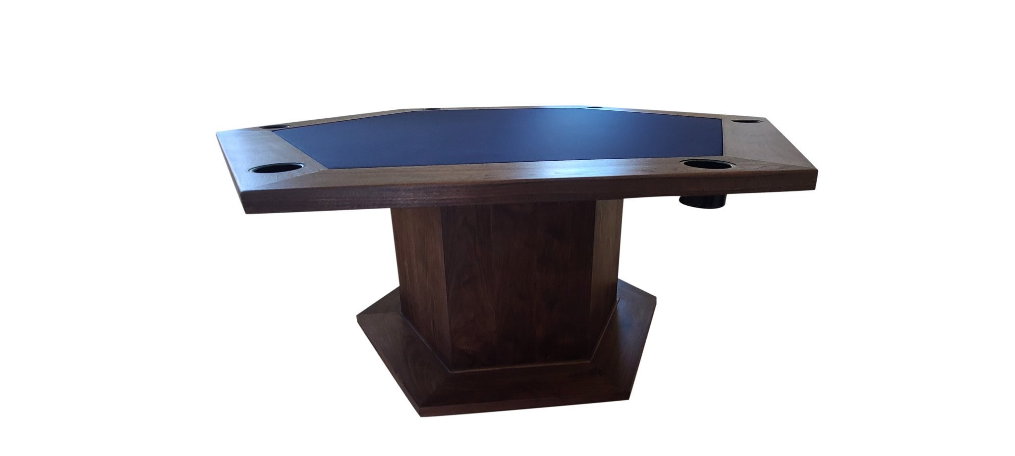 Handmade Walnut Hexagon Poker Table Etsy