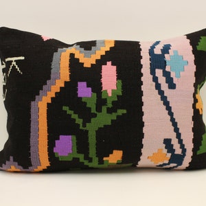 Cuscino Kilim etnico, Cuscino Kilim turco 16x24, Cuscino Kilim vintage, Cuscino throw, Boho Tribal, Kilim Cushion Cover, Home Decor 4kaf-1083