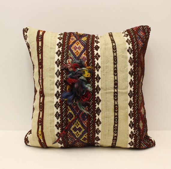 ストライプ柄クッションカバー、20 x 20 インチ 50 x 50 cm