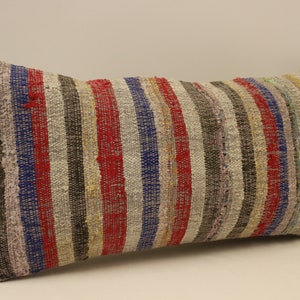 Cuscino fatto a mano Copertina 12x24 in 30x60 cm Boho Lumbar Turcheise Giallo, Verde Flaming Cuscino da letto Vintage Kilim Cuscino Divano 4oaf-1063