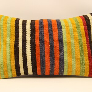 Bohemian pillow sofa pillow, Bed pillow aztec pillow,  kilim pillow 12x20 (30X50 cm )  pillow throw pillow,  4oef-455