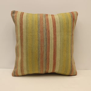 パッチワークキリム クッションカバー：ヴィンテージトルコラグ