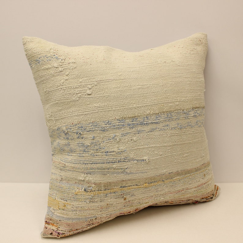 Throw Pillow Cover 24x24 in 60x60 cm Big Sitting Cushion Boho Pillow Turkish Bohemian Pillow Rug Pillow Cover Armchair Pillow Case 4af-389
