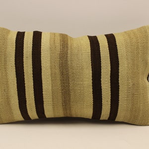 Fodera per cuscino fatta a mano, 12x20 in 30x50 cm Lombare Nero Grigio Bianco Fiammeggiante Boho Bolster Cuscino Vintage Kilim Cuscino Divano Tribal 4oef-1529