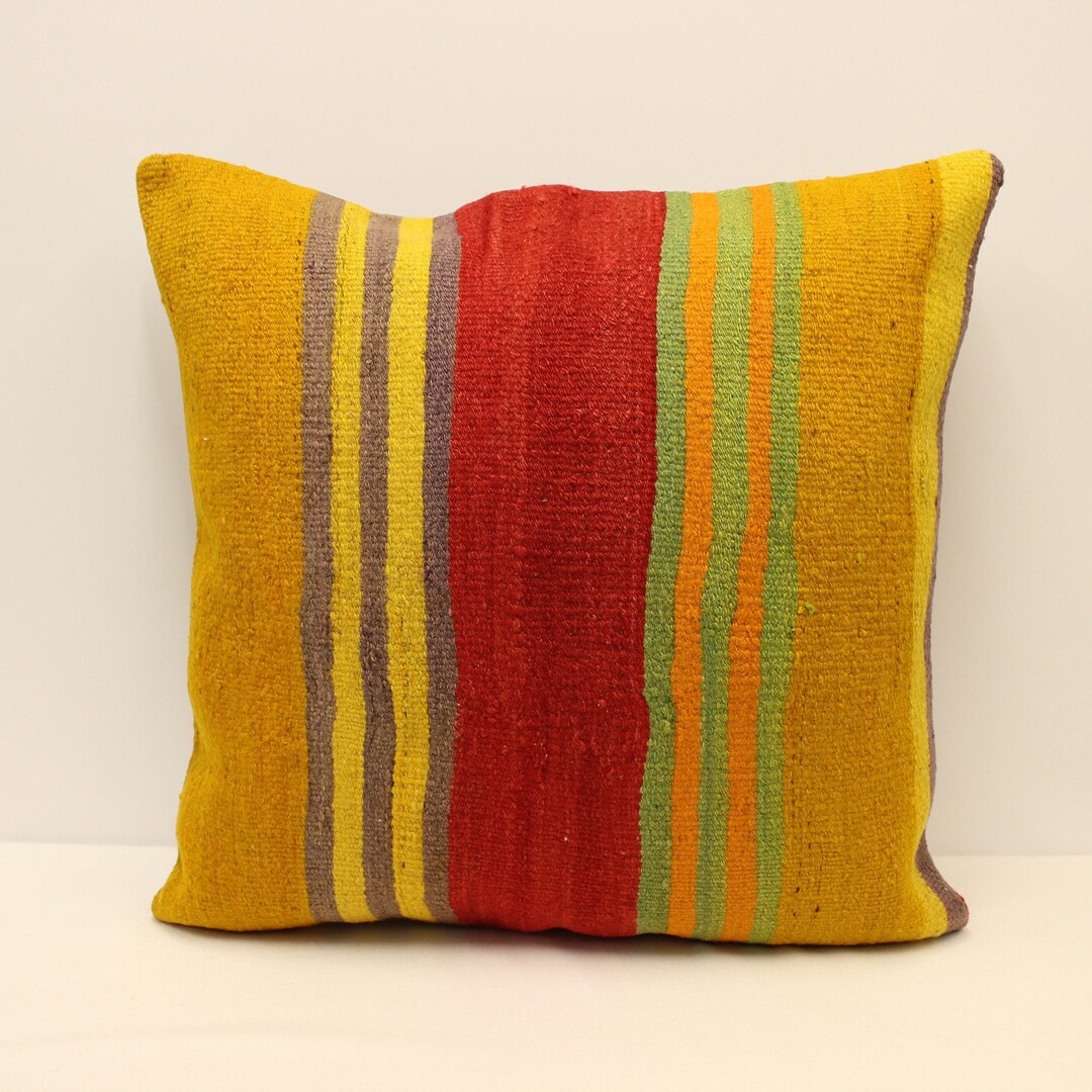 Big Pillow 24x24 in 60x60 Cm, Throw Pillow Kilim Pillow Covers Bolster