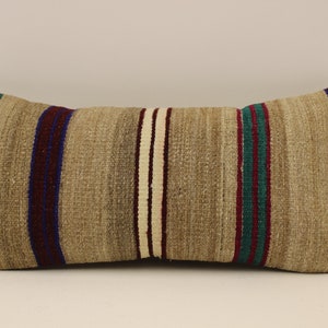 Almohada kilim lumbar, 10x20,25x50 cm, almohada Boho oriental hecha a mano para el hogar, funda de almohada kilim turca, funda de cojín para silla Tribal, 4yef-1036