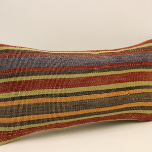 Fodera per cuscino vintage, 10x20 in 25x50 cm Lombare Marrone Nero Blu Fiammeggiante Cuscino da letto, Boho Kilim Cuscino Divano Tribal Pllow, 4yef-906