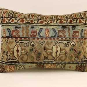Cuscino decorativo turco Kilim, cuscino Boho Kilim 16x24, cuscino da tiro intrecciato a mano, cuscino tribale Boho, fodera per cuscino, decorazioni per la casa 4kaf-1133